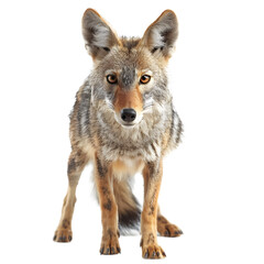 Obraz premium [Transparent Background PNG]Coyote standing on white background