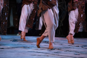 Obraz premium closeup of dancer legs dancing