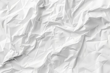 Fototapeta premium Abstract White Crumpled Paper Texture Background
