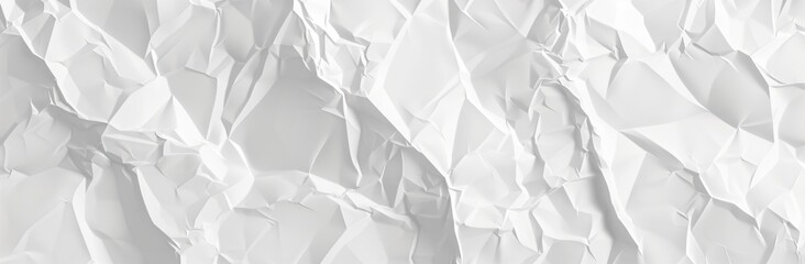 Obraz premium White Crumpled Paper Texture Background