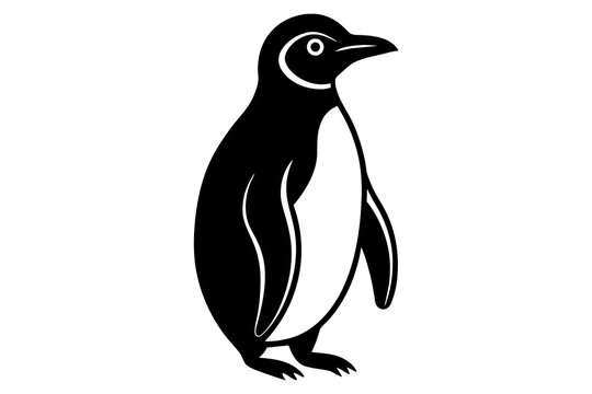 recommend clip art: penguin silhouette vector illustration