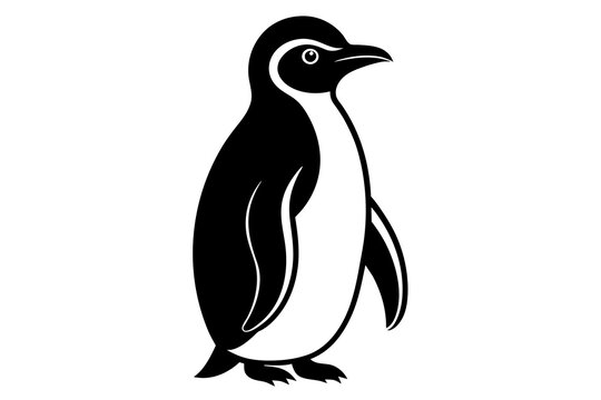 recommend clip art: penguin silhouette vector illustration