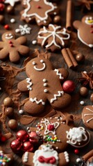 National Gingerbread Day concept with copy space