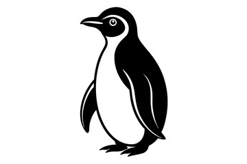 penguin silhouette vector illustration