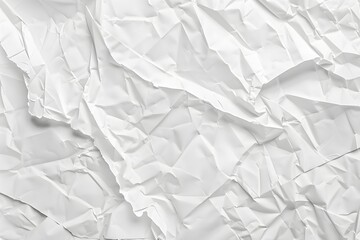 Obraz premium Crumpled White Paper Texture Background