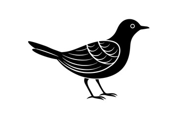 migratory bird silhouette vector illustration