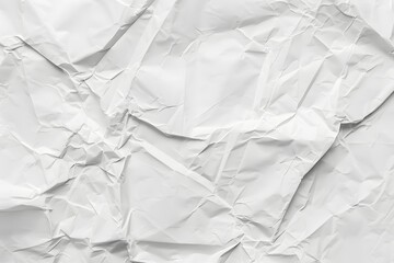 Obraz premium Crumpled White Paper Texture Background