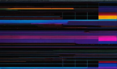 Screen glitch texture overlay on a vague dark background