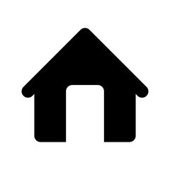 home house building black solid icon
