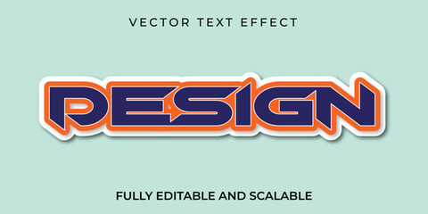 Editable text style effect and colorful Design.