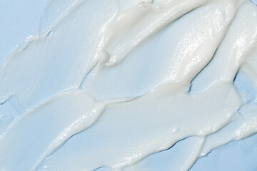 Abstract texture of a cosmetic cream. Lotion for face or body. Natural moisturizer. Skin care.