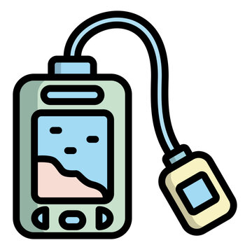 fish finder device with cable clip art preview
