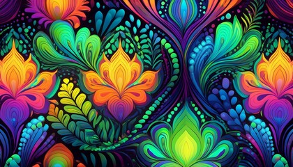 seamless pattern with flowers