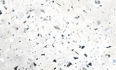Obraz premium White Terrazzo Background with Confetti