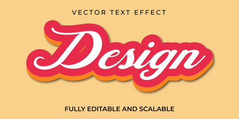  Editable text style effect and colorful Design.