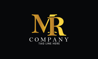 MR  Logo, Branding logo, letter logo, clothing logo
