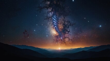 Fototapeta premium galaxy Background Concept Wallpaper with empty copy space for text