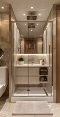 The effect picture of modern minimalist style bathroom