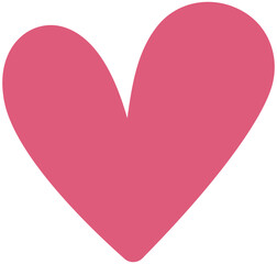 Symbol of love icon flat style design isolated on white background.