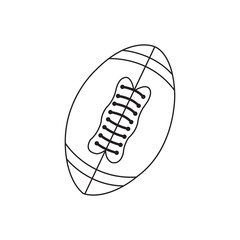 Rugby ball icon design