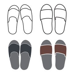 flip flops icon design