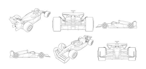 Foto auf Acrylglas F1 F1 Car Vector Pack - 4  © alisinan