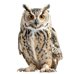 Fototapeta premium [Transparent Background PNG]Portrait of an Owl