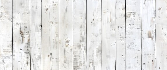 Fototapeta premium Whitewashed Wooden Planks Texture Background