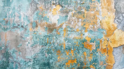 Fototapeta premium Close up grunge texture of a painted cement surface on an old stucco plaster wall and a concrete background