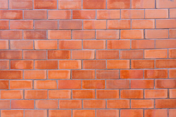 Red brick wall texture background.