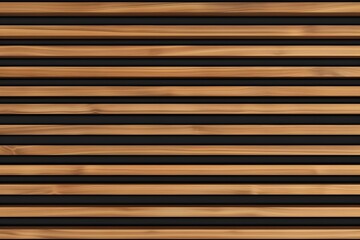 Obraz premium Seamless Wooden Slat Texture, Light Brown On Black