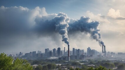 Obraz premium Environmental and air quality issues