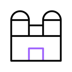 house icon duocolor purple black