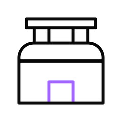 house icon duocolor purple black