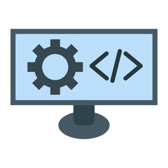 Web Development Icon flat icon