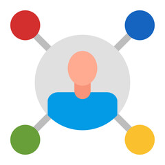 Affiliate Marketing Icon flat icon