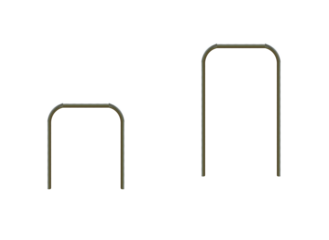 Bent metal pipes - on isolated transparent background.