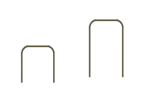 Bent metal pipes - on isolated transparent background.