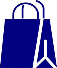 Shopping bag vector icon