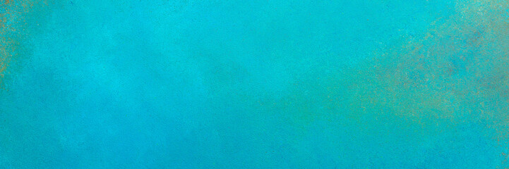 Emerald green and rusty texture background, abstract backdrop for design, top view, copy space, banner