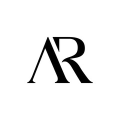 AR Simple Minimalist Brand Logo Icon