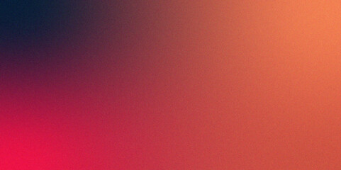 Abstract Fiery yellow burnt Red orange copper gradient Grainy Noise Grungy Texture. Color gradient, ombre with Rough grainy noise Glow light shine. Red soft light dark backdrop cover design.