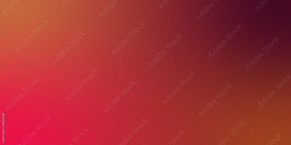 Poster Abstract Fiery yellow burnt Red orange copper gradient Grainy Noise Grungy Texture. Color gradient, ombre with Rough grainy noise Glow light shine. Red soft light dark backdrop cover design.