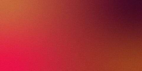 Abstract Fiery yellow burnt Red orange copper gradient Grainy Noise Grungy Texture. Color gradient, ombre with Rough grainy noise Glow light shine. Red soft light dark backdrop cover design.