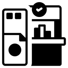 Food court solid icon symbol sign from modern Food court collection in solid style for mobile concept and web apps design. Food and drink related vector line icon.