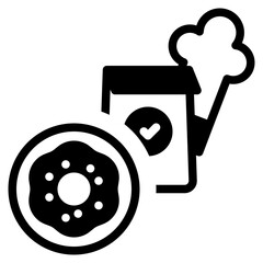 Bakery solid icon symbol sign from modern Food court collection in solid style for mobile concept and web apps design. Food and drink related vector line icon.
