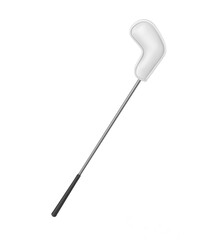 Blank Golf Iron Club Head Cover template 3d illustration.