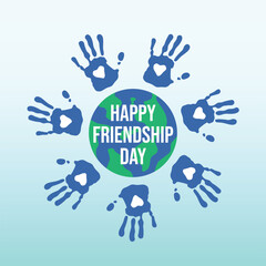 Obraz premium vector graphic of International Day of Friendship ideal for International Day of Friendship celebration.