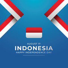 vector graphic of Indonesia independence day ideal for Indonesia independence day celebration.