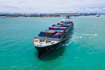 cargo ship in port